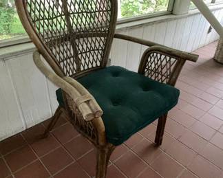 Peacock Style Rattan Armchairs