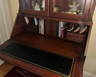 Thomasville Secretary Desk with Bookcase Hutch