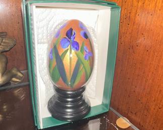 The Egg Man Style Hand Painted Wooden Egg