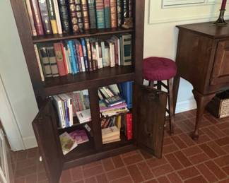 Traditional Style Bookcase with Lower Cabinet