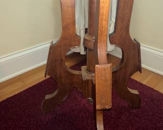 Eastlake Style Pedestal Side Table