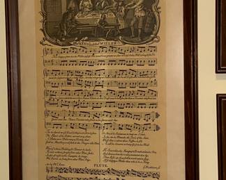 George Bickham The Musical Entertainer Sheet Music Prints