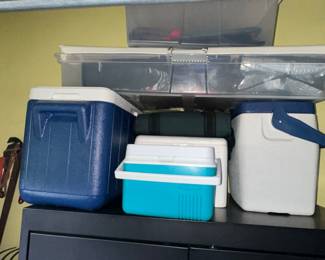 Assorted Plastic Coolers