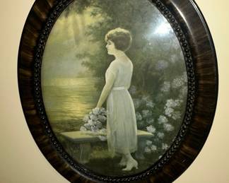 Adelaide Hiebel "Spring Song" Oval Print