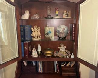 Thomasville Secretary Desk with Bookcase Hutch