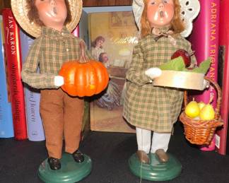 Byers' Choice Harvest Boy and Harvest Girl Figurines