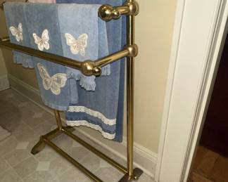 Brass Style Freestanding Towel Rack