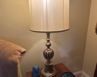 Hollywood Regency Style Brass Table Lamp