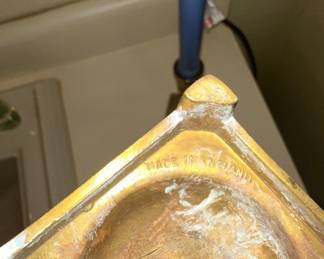English Style Brass Candlestick Pair