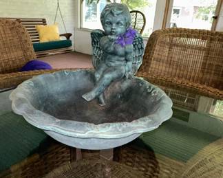 Cherub Style Bird Bath