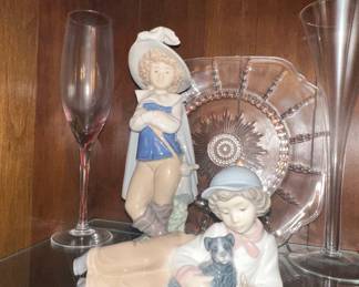 NAO by Lladro Boy with Dog Figurine (Model 0448)