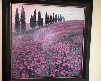 Steve Thoms Poppy Landscape Painting
