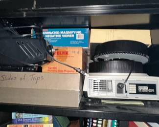 Assorted Teaching Supplies Including Kodak Carousel Slide Projector