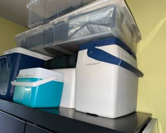 Assorted Plastic Coolers