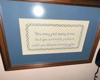 Vintage Inspirational Quote Cross Stitch Samplers