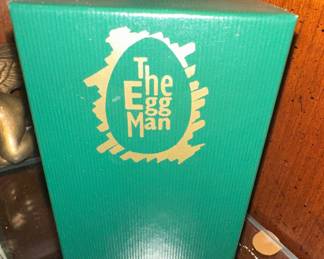 The Egg Man Style Hand Painted Wooden Egg