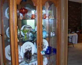 Very Nice Oak Display Cabinet