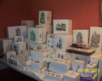 Large Collection of Department 56 Christmas Houses
