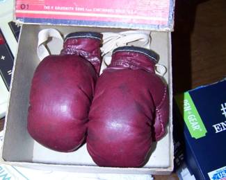 Salesmen size boxing gloves--very cute!