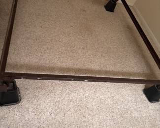 Metal Double Bed Frame and 4 Risers