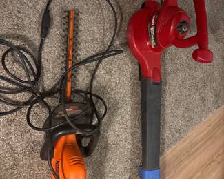 Toro Leaf Blower/ B & D 18” Corded Electric Hedge Trimmer