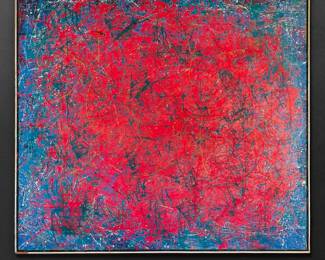 Auction item - Large painting on canvas by Sam Wiener Jr