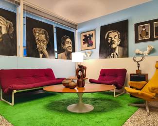 Knoll tables, sofa, chair