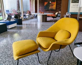 Early womb chair by Eero Sarinen for Knoll