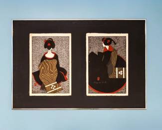 Woodblocks signed by Kiyoshi Saito