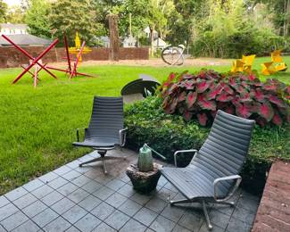 Herman Miller aluminum group chairs