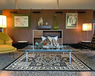 Fabricius and Kastholm glass top cocktail table