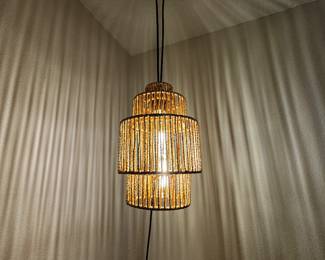 boho pendant light - $15