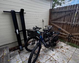 2 Flyer Bikes & Motorcycle Rack