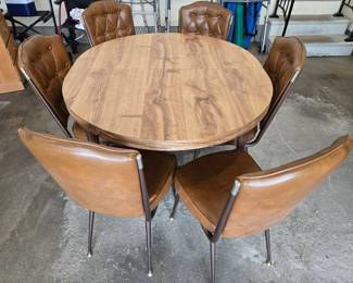 1970s Kitchenette Table (Inc one leaf not pictured)