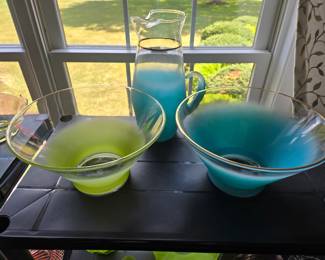 MCM Punch Bowls & Pitcher 
