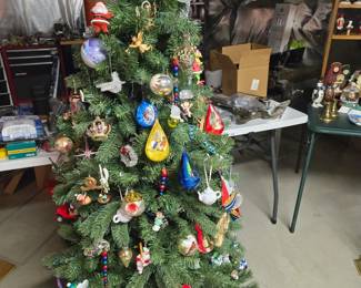 Vintage Christmas Ornaments & Tree
