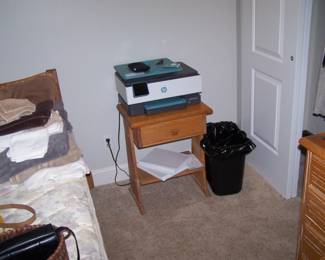 RANCH OAK NIGHTSTAND & PRINTER