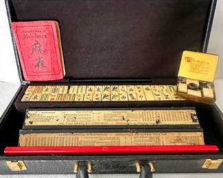 Vintage Milton Bradley Mahjong set