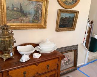 Various Ginori Italian; Serving Bowl; Soup Tureen; Russian Samivar