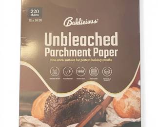 Baklicious Unbleached Parchment Paper and Party Accessory Assortment