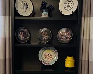Black Laminate Corner Bookcase