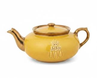 Vintage Staffordshire Crown Embossed Teapot fourth image