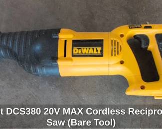 DeWalt DCS V MAX Cordless Reciprocating Saw Bare Tool