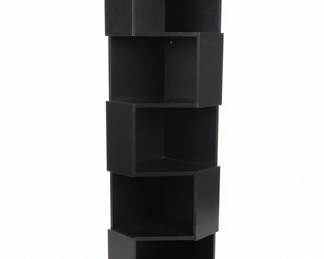 Tier Laminate Corner Bookshelf