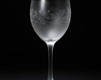 Mikasa Cheers Etched Graphic Balloon Wine Glasses