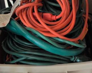 Hyper Tough Gallon Storage Tote with Assorted Extension Cords