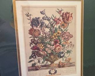 Robert Furber Twelve Months of Flowers Prints March April Reproductions second image