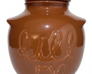 Vintage Itll Do Brown Glazed Ceramic Lidded Storage Jar by House of Webster second image
