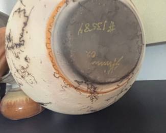 Southwestern Style Horsehair Pottery Vase second image