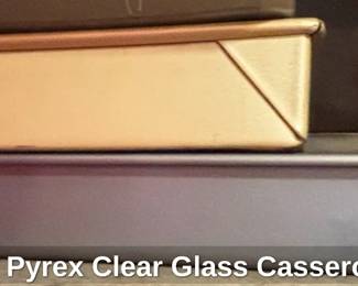 Vintage Pyrex Clear Glass Casserole Dish third image